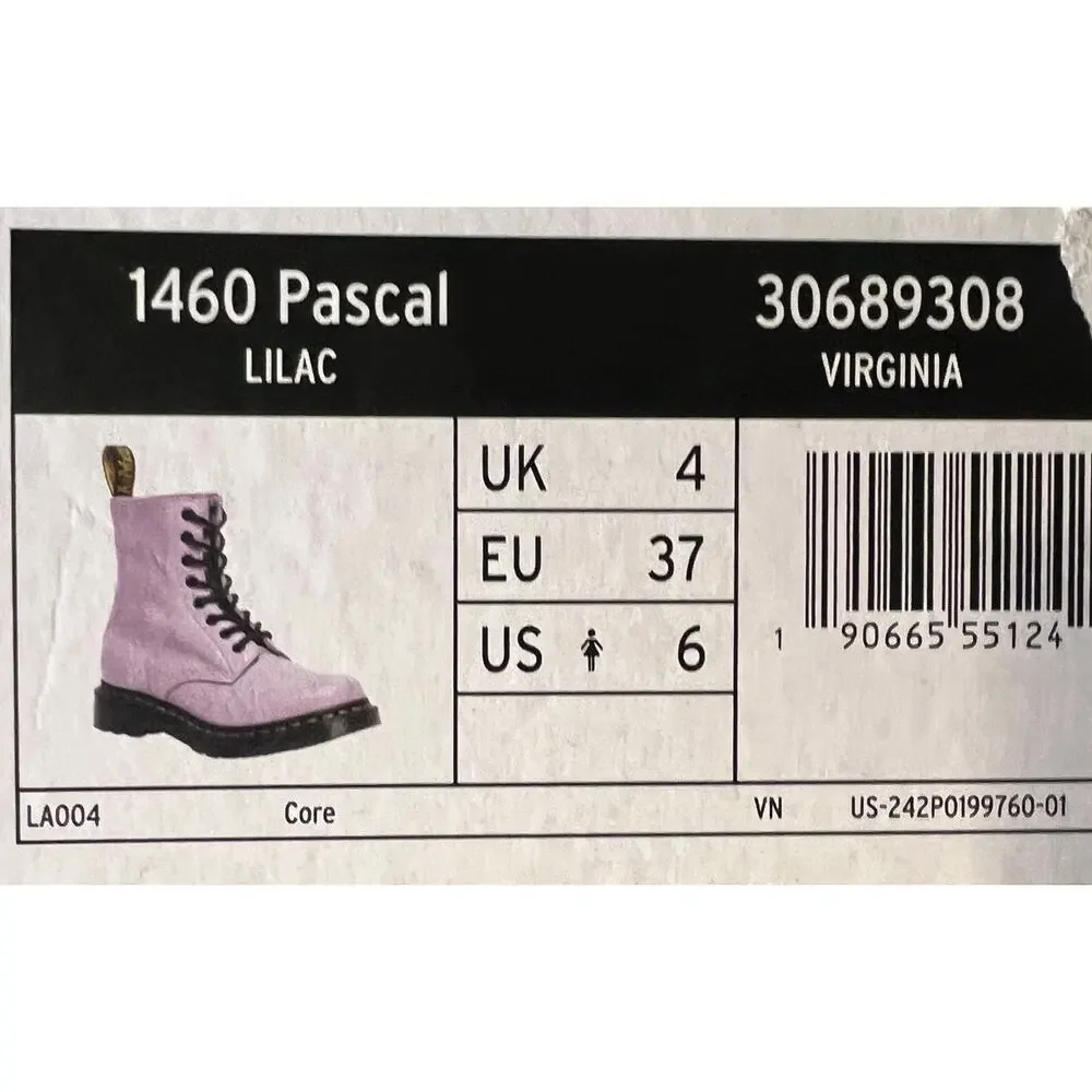 NIB Dr. Martens 1460 Pascal Boots in Lilac - Women's Size 6